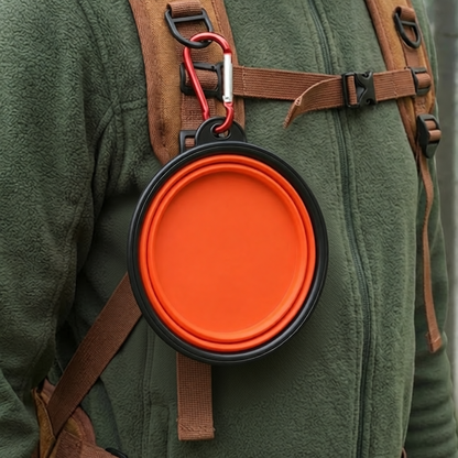 The "Hydro-Trek" Collapsible Travel Bowl